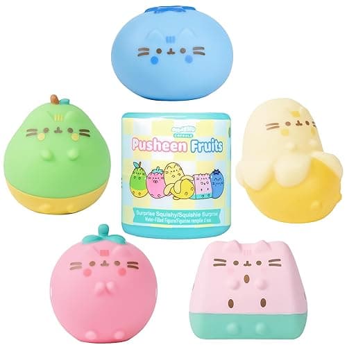 Hamee SquiSHU Capsule Pusheen the Cat Series 5: Fruit Squishy Toy - 1 Pc. | Cute Water-Filled Squishy Toy, Mystery Blind Capsule, Birthday Gift, Party Favor, Gift Basket Filler, Stress Relief - Image 1