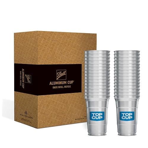 Top Cup by Ball – 20 Ounce, 30 Count, Reusable Aluminum Party Cups | Cold-Holding, Recyclable, Made in USA - Image 1