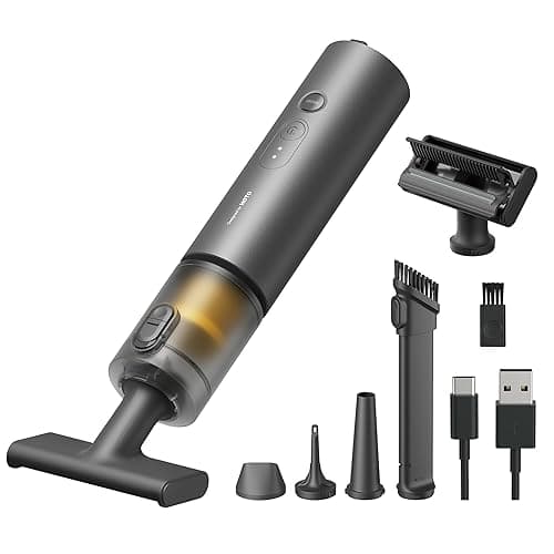 HOTO Car Vacuum Portable Cordless, 4-in-1 Mini Handheld Vacuum, 20000Pa | Hand Vacuum Rechargeable Electric Compressed Air Duster Blower for Dorm Room, Apartment, Car, Desk, Keyboard, Home, Office - Image 1