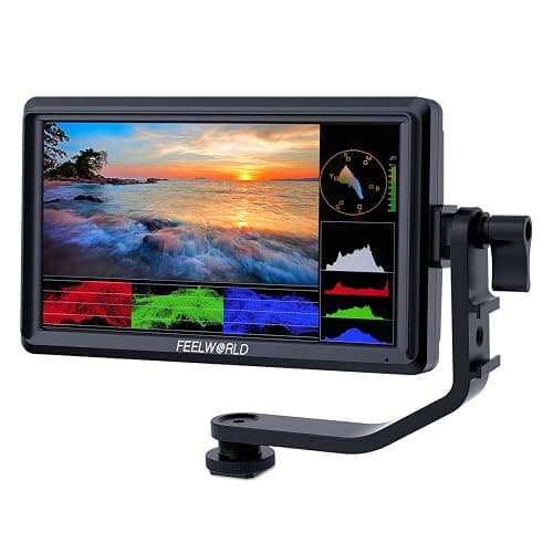 FEELWORLD FW568 6 inch DSLR Camera Field Monitor with Waveform LUTs Video Peaking Focus Assist 1920x1080 IPS 4K HDMI Professional Video Accessories - Image 1