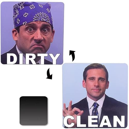 Clean and Dirty Magnet,Dishwasher Magnet Clean Dirty Sign Indicator,Reversible Dish Washer Sign, Double Sided Strong Kitchen Flip Indicator,Apartment Must Haves Kitchen Necessities - Purple - Image 1