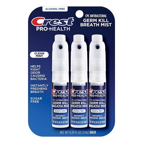 Crest Pro-Health | Portable Alcohol-Free CPC Mist with Clean Mint Flavor | Instant Fresh Breath - 3 Count (0.24oz/7ml) Breath Spray - Image 1
