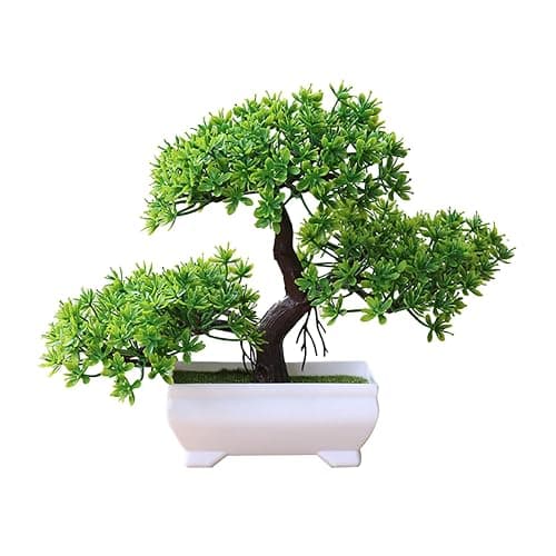 Talent Star Artificial Bonsai Tree Juniper Faux Plants Indoor Small Fake Plants Decor with Pots for Home Table Office Desk Bathroom Shelf Bedroom Living Room Farmhouse Decorations Wedding Tabletop Gr - Image 1