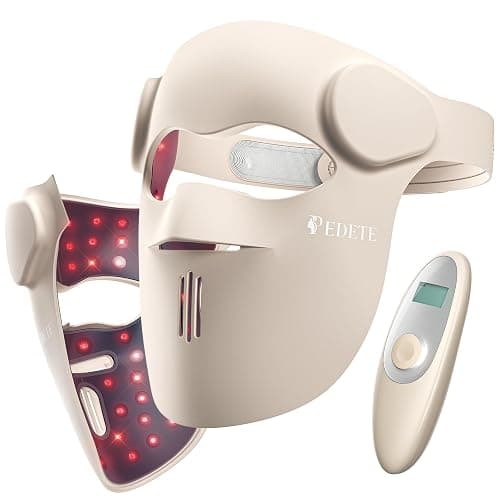 Red Light Therapy for Face, 9 Modes Wireless Face Mask Light Therapy, 850nm Infrared & Red Light Masks, 2500mAh Rechargeable, 3D Facial Fit, Light Therapy Skin Care At Home (480 Beads) - Image 1