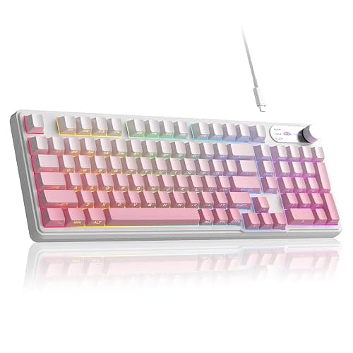 Camiysn Keyboard GK960 98 Keys 95% Layout Keyboards, Type-C Connected Keyboard, Side Engraved ABS Keycaps, for PC/loptop/MAC - Image 1
