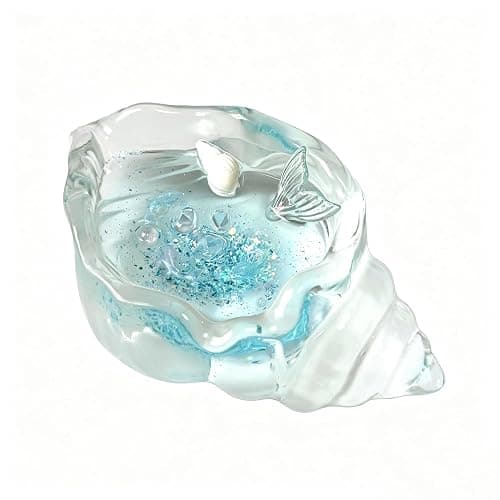 Silicone Taba Squishy Toy Blue Crystal Seashell – Stress Relief Sensory Fidget, Soft & Sticky Squeeze Toy for Kids Teens & Adults, Relaxing Sensory Toy Gifts - Image 1