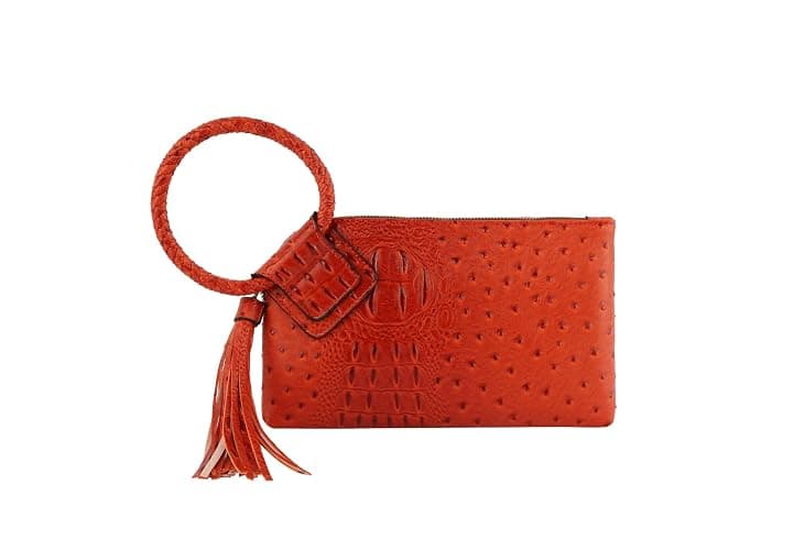 Womens Clutch Purse Wristlet Wallet Evening w/Hand Strap Casual Formal Vegan Leather - Metro Muse - Image 1