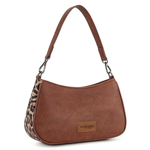 Wrangler Shoulder Bag for Women Western Small Purse Hobo Handbag | Aztec, Underarm Bag, 2 Detachable Straps, Secure Zipper Closure, Back Pocket, Crossbody Bag for dates, travel and everyday - Image 1