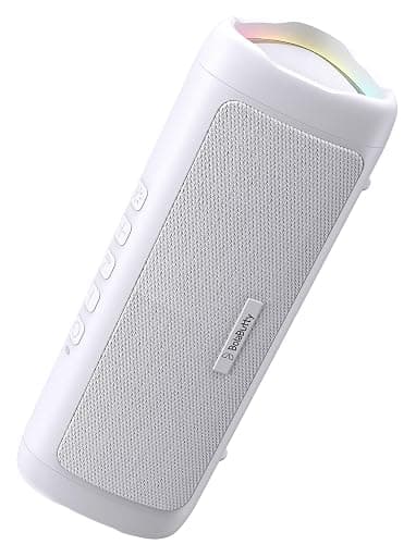BolaButty Bluetooth Speaker with HD Sound, Portable Wireless, IPX5 Waterproof, Up to 20H Playtime, TWS Pairing, BT5.3, for Home/Party/Outdoor/Beach, Electronic Gadgets, Birthday Gift (White) - Image 1