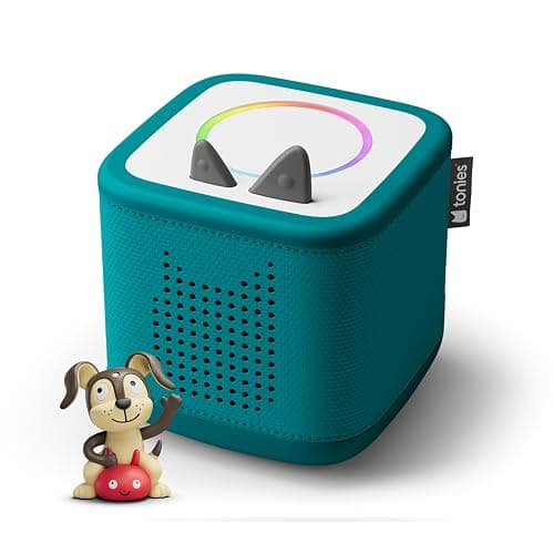 Toniebox 2 Audio Player Starter Set for Kids 1+ with Playtime Puppy - Listen play and grow - Tropical Teal - Image 1