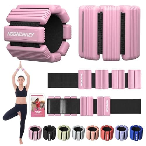 Pilates Wrist Ankle Weights for Women, Wearable Strong Arm & Leg Weights Set of 2(1 lb/2.2 lbs Each), Adjustable Ankle Weights for Walking, Yoga, Dance, Barre, Gym - Image 1