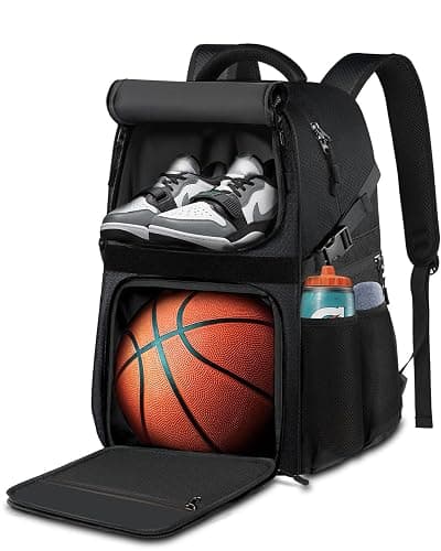 LOINTET Basketball Bag Backpack with Ball Holder Shoes Compartment, Large Basketball Accessories Sports Bag - Image 1