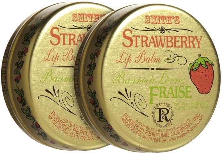 Rosebud Perfume Co. Lip Balm-Strawberry,0.8 Ounce (Pack of 2) - Image 1