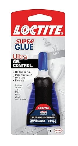 Loctite Super Glue Ultra Gel Control, Clear, 0.14 fl oz Bottle, 1 Pack - Superglue for Plastic, Wood, Metal, Crafts & Repair, Cyanoacrylate Adhesive Instant Glue, Quick Dry - Image 1