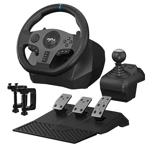 PXN V9 Gaming Racing Wheel pc Steering Wheel With Pedals and Shifter 270/900° Dual-Motor Feedback Driving gaming Racing Wheel for PC,PS4,PS3,Xbox One, Xbox Series X/S,N-Switch - Image 1