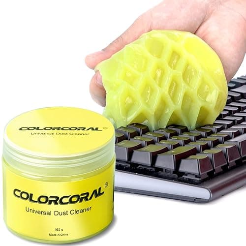 ColorCoral Cleaning Gel Universal Dust Cleaner for PC Keyboard Car Detailing Office Electronics Laptop Dusting Kit Computer Dust Remover, Computer Gaming Car Accessories, Gift for Men Women 160g - Image 1