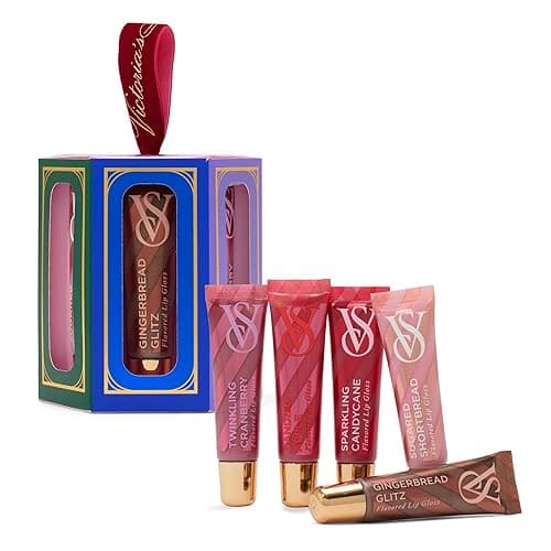 Victoria's Secret Lip Gloss Gift Set, Flavor Favorites, Flavored Lip Gloss Set for Women, Includes 5 assorted Lip Glosses - Image 1
