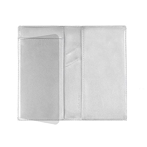 GNEGNI Leather Checkbook Cover with Built-in Divider Pen holder For Men Women Checkbook Holder Wallet RFID Blocking - Image 1