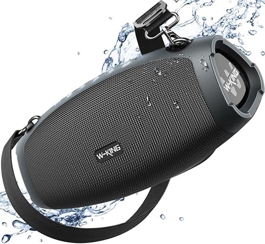 W-KING Bluetooth Speaker Loud, 120W Max Portable Speakers Bluetooth Wireless, IPX6 Waterproof Party Large Speaker Outdoor Boombox Subwoofer*2, 70W Triple Passive Radiator-42H Deep Bass, TF, AUX, EQ - Image 1