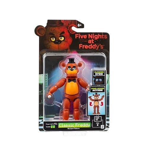 Five Nights at Freddys Classic Freddy - 5-Inch Articulated Figure with Jumpscare Feature and Glow-In-The-Dark Eyes - Image 1