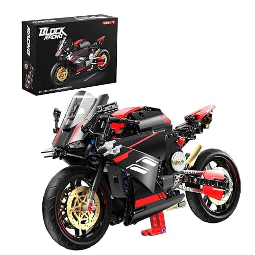 WINGIFT 1:8 Motorcycle Building Set,426 PCS Collectible Motorcycle Display Model Building Kit,Motorbike Toy Collection Brick Kit for Boys Girls,Christmas Birthday Gift for Adults Teens and Kids 8-14+ - Image 1