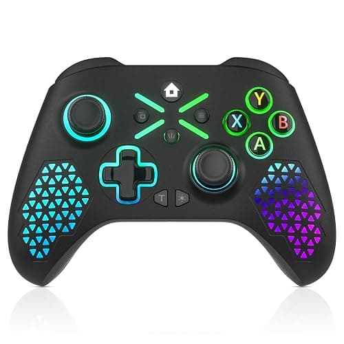 Dinosoo RGB Wireless Controller for Xbox Series X|S, Xbox One & Windows 10/11, Gaming Gamepad with Hall Trigger, Turbo, Macro, 3.5mm Audio Jack, 2.4GHz Adapter - Image 1