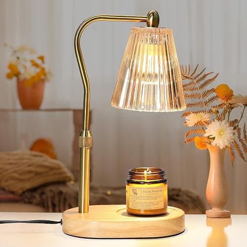 Candle Warmer Lamp, Candle Warmer with Timer and Dimmer, Adjustable Height Electric Candles Lamp with 2 Bulbs for Scented Jar, Wax Melter Lamp for Fall Decor, Home Decor, Room Decor, Gifts for Women - Image 1