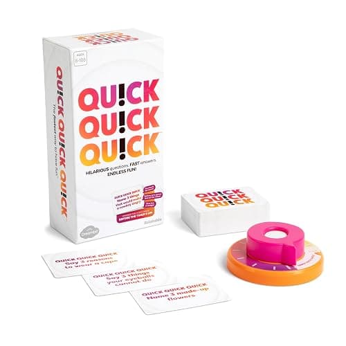 Quick Quick Quick by Relatable, Unleash Your Inner Funny with The Ultimate Party Games for Friends and Thanksgiving Family Games, The Fastest Way to Have Fun, Ages 8 to 108 - Image 1