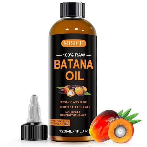 MISICH Raw Batana Oil, 100% Natural Organic Hair Growth Oil for Men & Women, Sourced from Honduras, Pure, Unrefined, Enhances Thickness, Prevent Hair Loss 4 Oz - Image 1