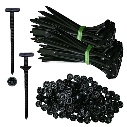 200PCS Nylon Universal Cable Tie Buckle, Zip Ties Heavy Duty with Pin & Button Design, Car Daily Repair, Applicable Toengine Lower Guard Plates, Fender Linings, Fenders, Trunkclips (200) - Image 1