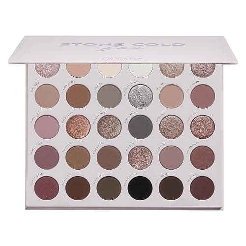 ColourPop Stone Cold Fox Eyeshadow Palette - 30 Pan Cool Tone Eye Makeup Palette with Matte & Metallic Finishes - High-Pigment Eye Makeup with a Long-Wearing Formula (1.16 oz) - Stone Cold Fox - Image 1