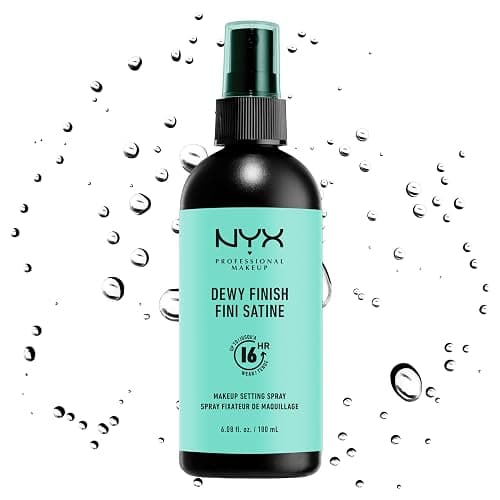 NYX Professional Makeup Setting Spray Dewy, Vegane, langanhaltende und leichte Formel, Fixier-Spray, Taufrisches Finish, Maxi Größe, 180 ml - Image 1