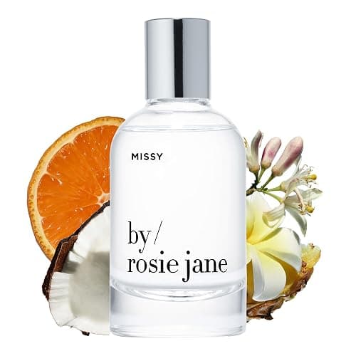 By Rosie Jane Eau De Parfum (Missy) - Non-Toxic, Clean Perfume for Women - Notes of Coconut, Green Mandarin, Pineapple & Frangapani - Paraben & Phthalate-Free Body & Hair Perfume - Vegan (50ml) - Image 1