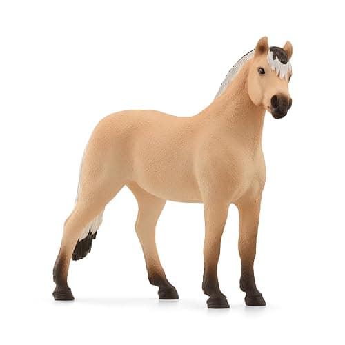 Schleich Horse Club - Norwegian Fjord Horse Gelding Figurine - Pony Figures for Girls and Boys - Toys for Kids Ages 5+ - Image 1