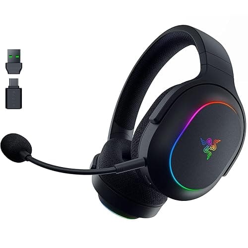 Razer Barracuda X Chroma Wireless Gaming Headset: 2.4GHz Wireless & Bluetooth - Lightweight - Chroma RGB - 40mm Drivers - Cardioid Mic - 70 Hr Battery - for PC, Mac, PS5, Switch 2, Smartphone - Black - Image 1