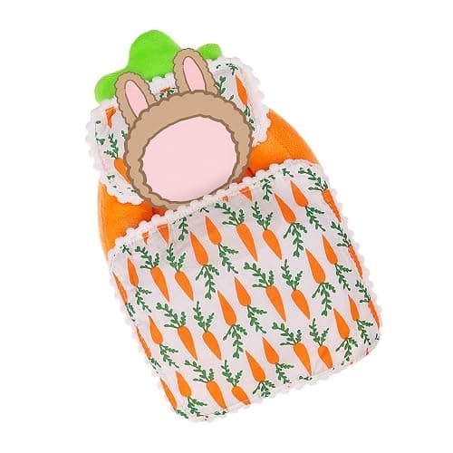 17cm La Booooo Booooo Doll Beds, La Booooo Booooo Furniture, Carrot Pattern Compatible with la Booooo Booooo Dolls - Image 1