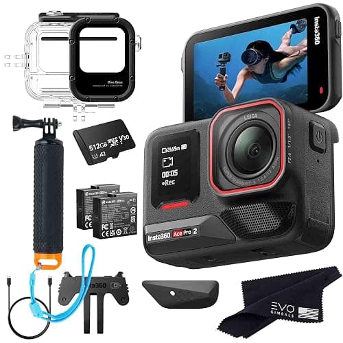 Insta360 Ace Pro 2 Dive Bundle- 8K Waterproof Action Camera Co-Engineered with Leica, Flagship 1/1.3" Sensor, 8K30, 2.5" Flip Screen|Includes Dive Case, Float Handle Grip (512GB) - Image 1