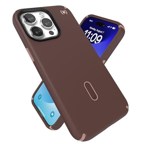 Speck iPhone 15 Pro Max Case - ClickLock No-Slip Interlock, Built for MagSafe, Drop Protection - Scratch Resistant, Soft Touch, 6.7 Inch Phone Case - Presidio2 Pro New Planet/Clay Tan/Warm Sand - New Planet/Clay Tan/Warm Sand - Image 1