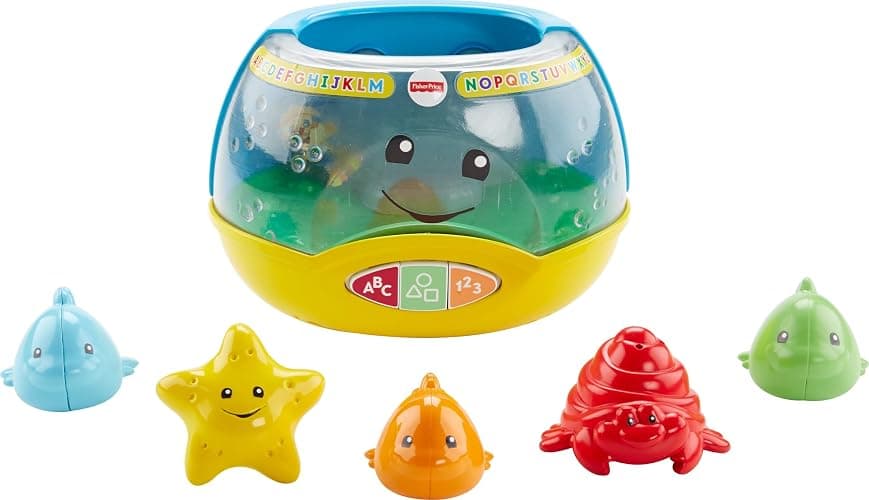 Fisher-Price Baby & Toddler Toy Laugh & Learn Magical Lights Fishbowl with Smart Stages Learning Content for Infants Ages 6+ Months - Image 1