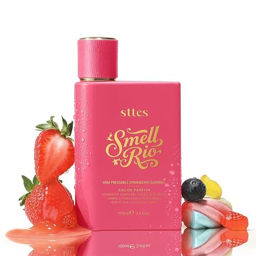 Sttes Smell Rio Perfume 606# (Pressable Strawberry Gummies) Hair Perfume for Women – Long-Lasting Strawberry, Candy, Vanilla & Marshmallow Gourmand Fragrance Eau de Parfum 100ml (3.4 fl oz) - Image 1