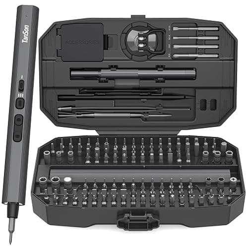 Precision Electric Screwdriver Set,160-in-1 Mini Electric Screwdriver,650mAh Rechargeable Screwdrivers,S2 Magnetic Bit,3 Torque Settings,Repair Tool Kit for Computer Phone Laptop Camera Watch Glasses - Image 1