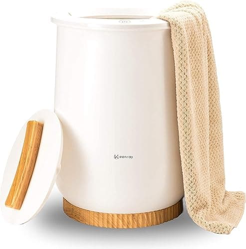 Keenray Towel Warmer, Luxury Towel Warmer Bucket, Large Towel Warmers for Bathroom, Auto Shut Off, Fits Up to Two 40"X70" Oversized Towels, Bathrobes, Blankets, PJ's and More, CL1 - Image 1