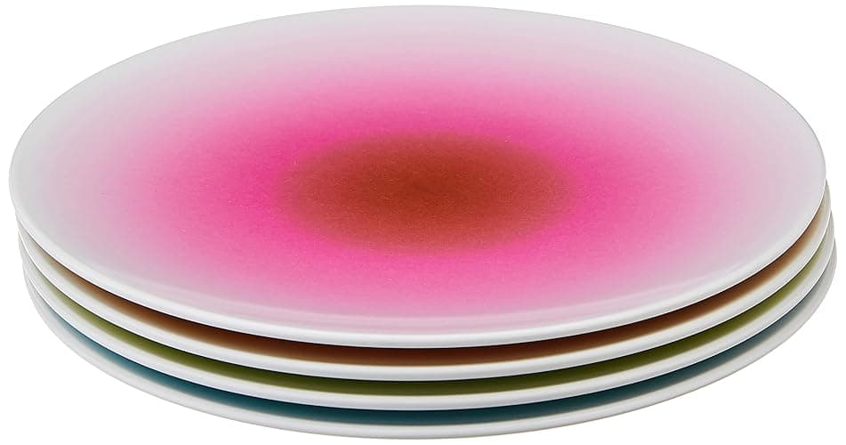 French Bull 6" Melamine Dinnerware Colorful Appetizer Plate Set, 4 Piece - Ombre - Image 1
