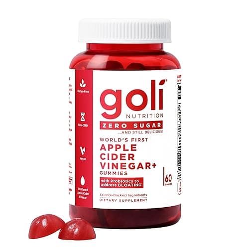 Goli Zero Sugar Apple Cider Vinegar Gummies - ACV with Vitamin B12 and Probiotics - No Sugar Alcohols - Vegan, Keto-Friendly, Gluten-Free - Image 1
