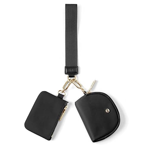 Mum's Memory Mini Zip Around Wristlet Wallets for Women -KeyChain Wallet with Detachable Dual Pouch Wristlet -Key Chain Coin Purse Small Wallets - Image 1