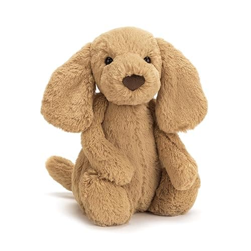 Jellycat Bashful Toffee Puppy Stuffed Animal, Medium 12 inches - Dogs and Puppies Plush Toy - Classic Children's Gift - Image 1