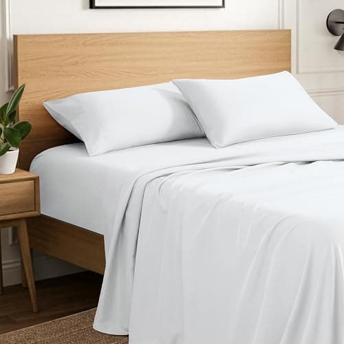 Ivy Union Twin Extra Long Sheet Set - Ultra-Soft Cooling with Deep Pockets - Breathable, Easy-Fit - Hotel Luxury Bedding Sheets & Pillowcases (Twin XL, White) - Image 1