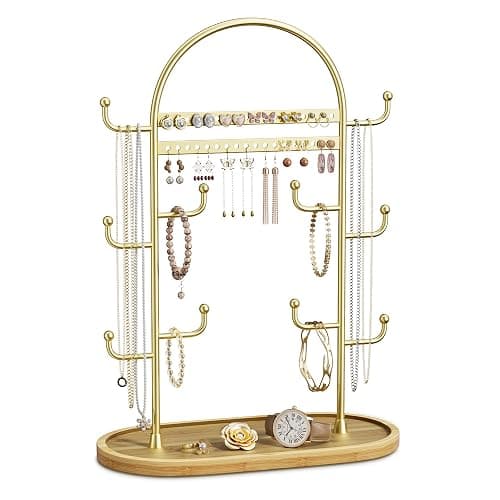 Présentoir à Bijoux Doré Rangement Bijoux - Image 1