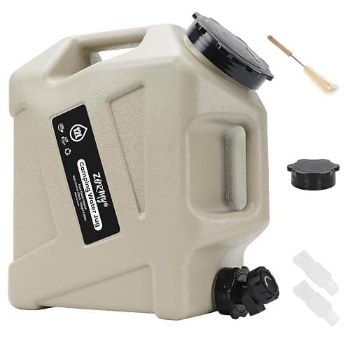 ZORMY 3.2 Gallon Camping Water Container with Faucet, Camping Water Jug, Portable Water Storage Container, BPA Free, Large Emergency Water Storage for Camping, Vehicle, Car - Image 1