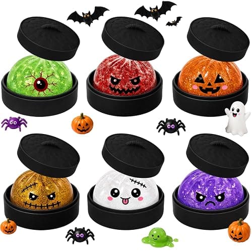 6PCS Halloween Squeeze Toys for Audlts,Halloween Party Favors Halloween Treat Bags Gifts,Desk Toys - Image 1